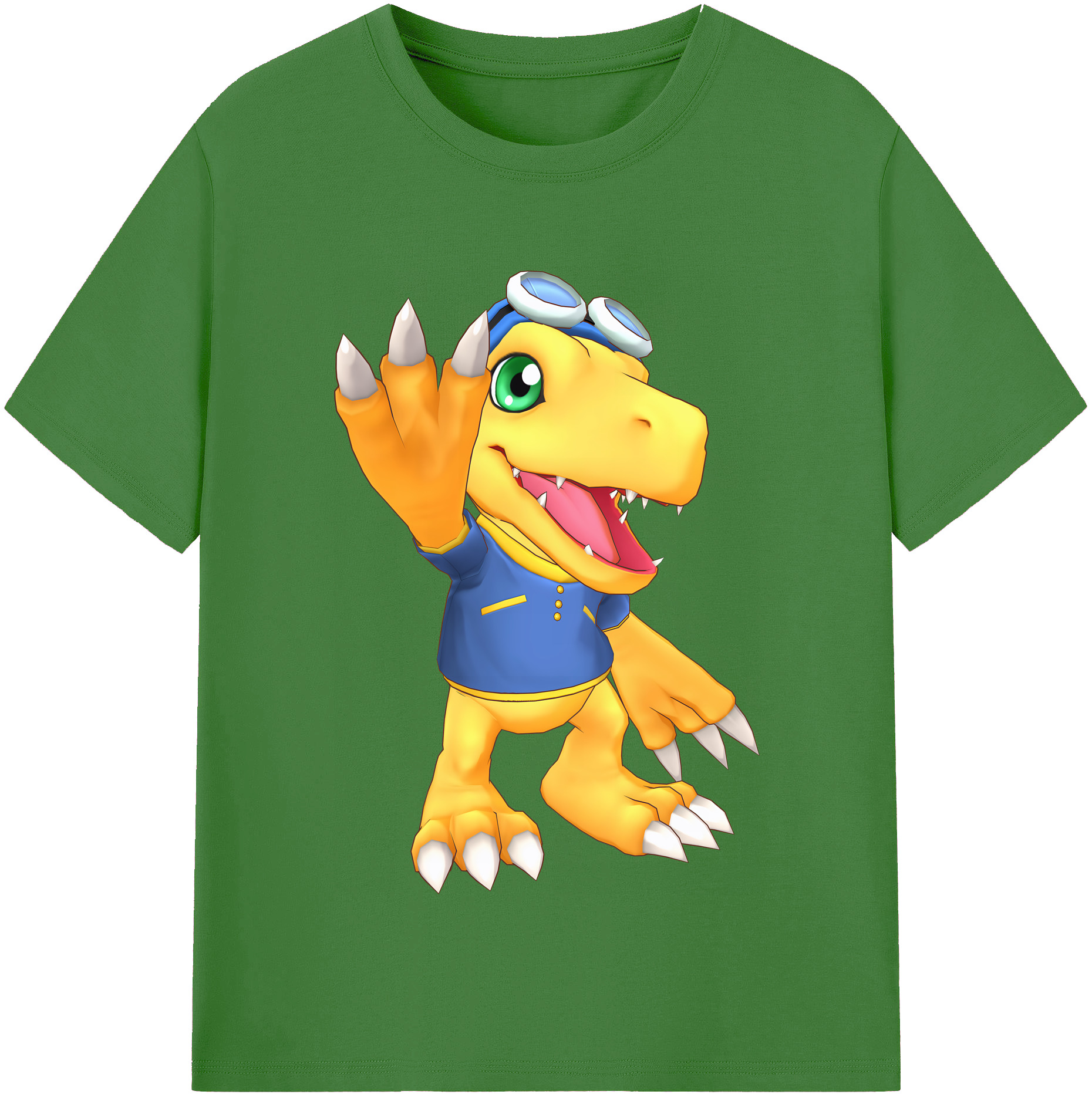 （画像用） Digimon デジタルモンスター/デジモン レディースカジュアルプリントTシャツ（綿100％）